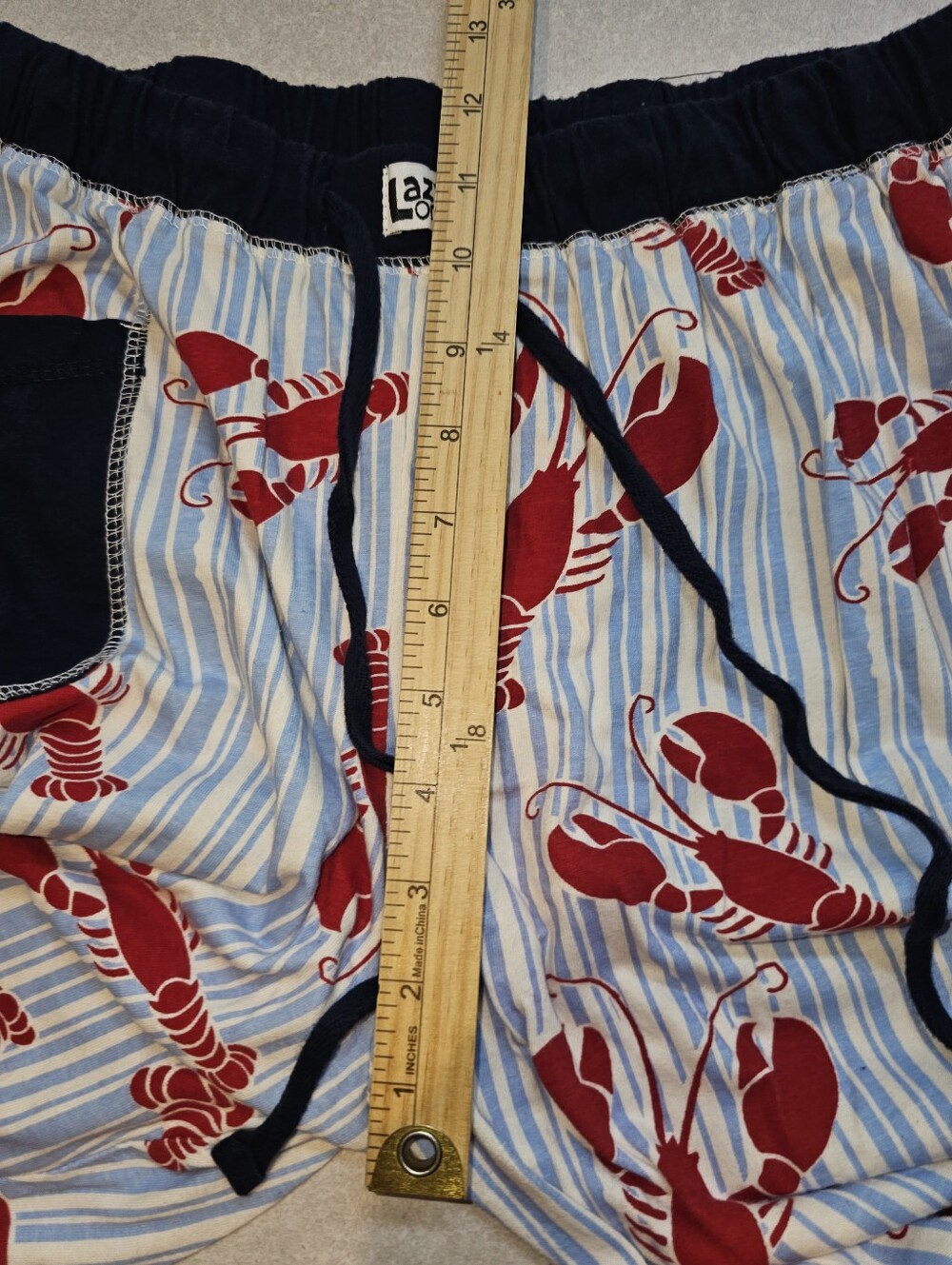 Lazy One, Navy and Red Lobster Pajama Set - Size Small - Picture 10 of 11